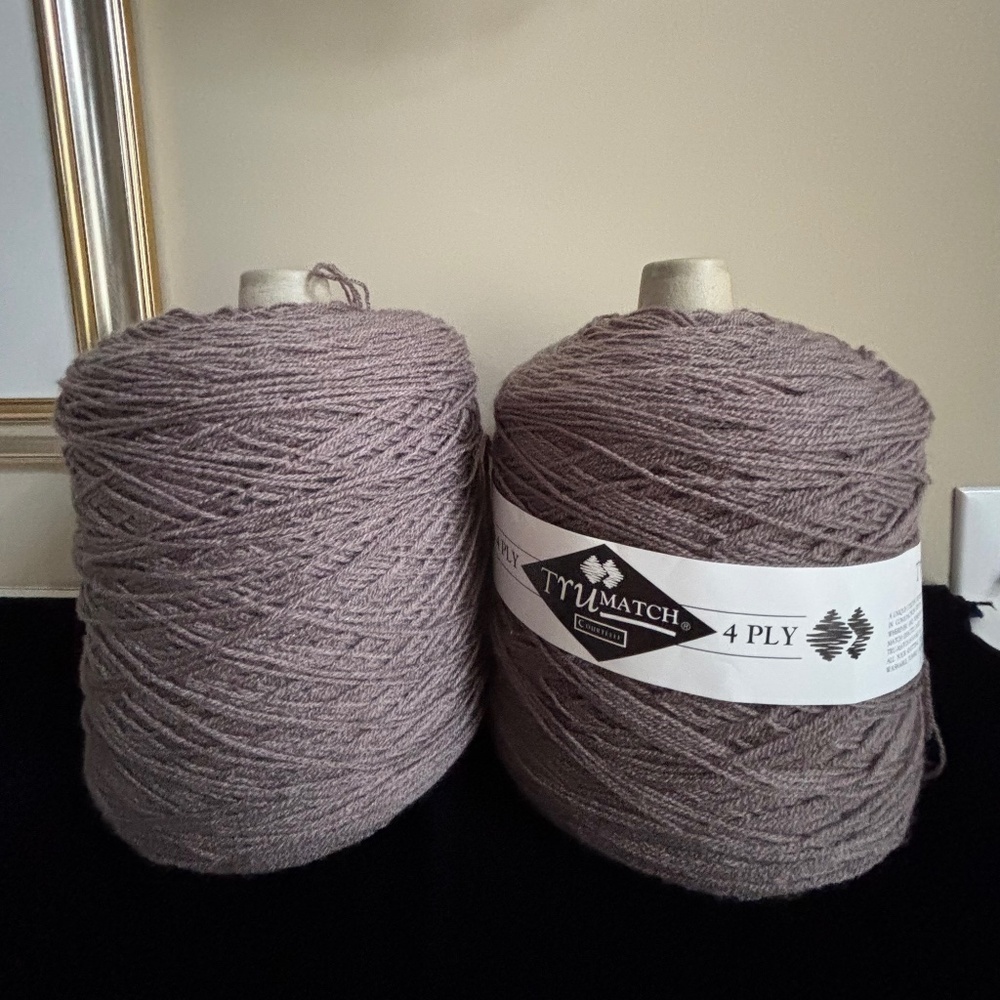 Courtelle Trumatch 4 ply Knitting Machine Cones